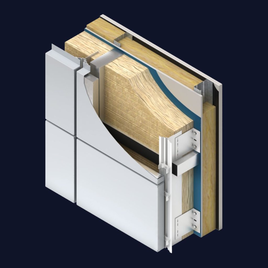 K-Roc mineral wool insulation for A1-rated wall build-up