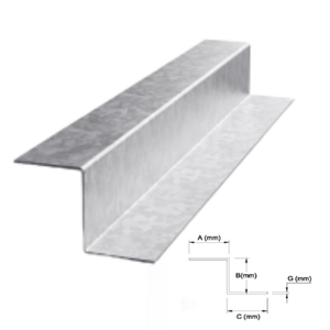 SFS Z Bar - 40mm x 40mm x 40mm x 2mm - @ 3 Meters - 10 Pack